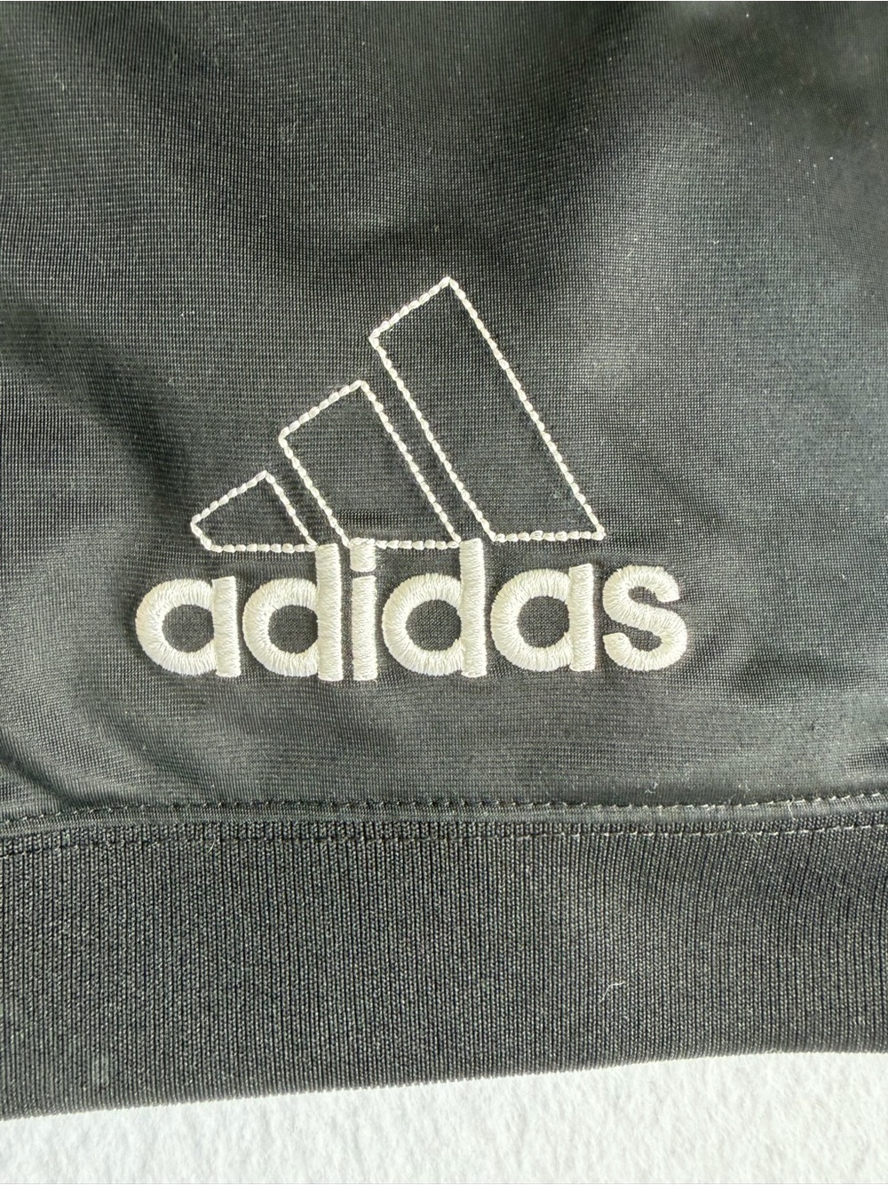 Adidas Baby Track Jacket Black White Striped Zip Up 6M Athletic - Picture 6 of 6